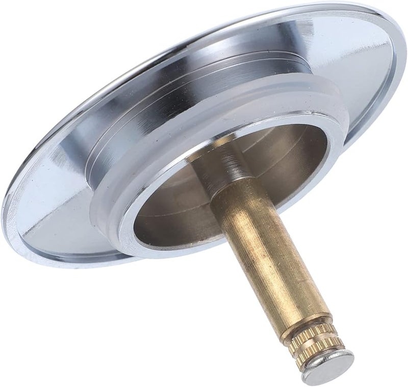 Rotary Bathtub Drain Stopper with Piston Seal for Hair Catcher and Leak Prevention Easy Install - Image 1